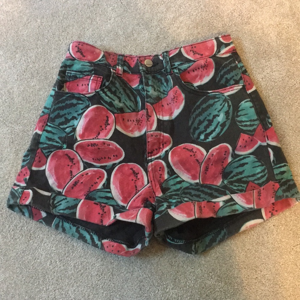 American apparel watermelon shorts